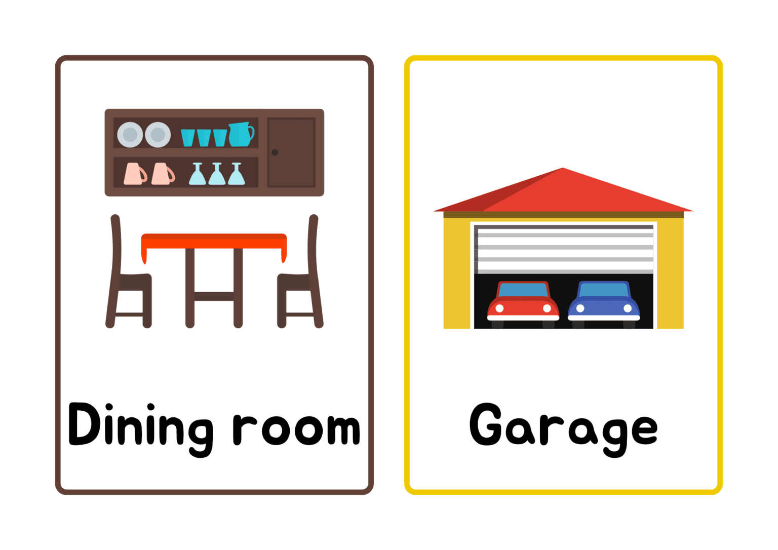 Partes de una casa en inglés para niños UP Master